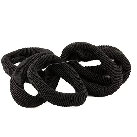 EXPRESSIONS 6PC SOLID BLACK HAIR ELASTIC