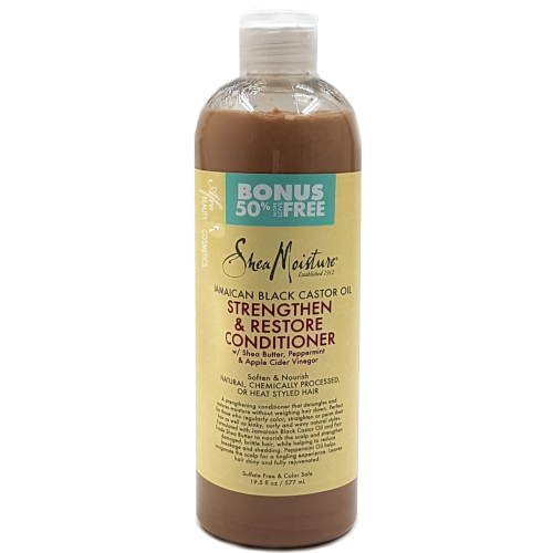 SheaMoisture Strengthen and Restore Rinse Out Hair Conditioner 100% Pure Jamaican Black Castor OiL BONUS 50% FREE! - 19.5oz