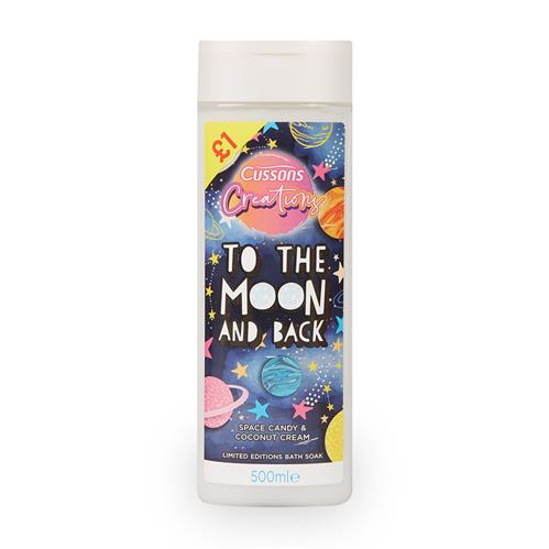 Cussons Creations To The Moon & Back Space Candy & Coconut Cream Body Wash