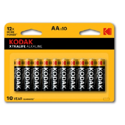 Kodak AA Xtralife Alkaline 1.5V Batteries