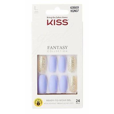 Kiss Gel Fantasy Ready-To-Wear Gel Long Nails, KGN07