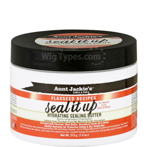 Aunt Jackie's Curls & Coils Flaxseed Recipes Seal It Up Hydrating Sealing Butter (7.5 oz.)