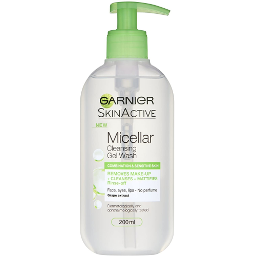 Garnier Micellar Cleansing Gel Wash Combination Skin 200ml