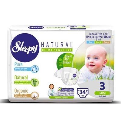 Sleepy Natural Baby Velcro Diapers