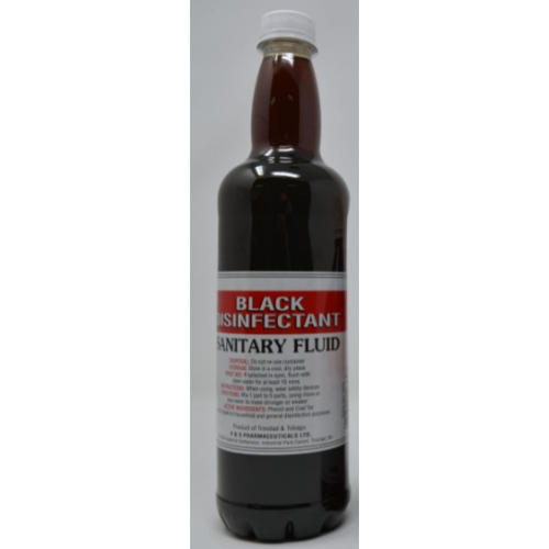 Black Disinfectant Sanitary Fluid