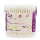 SIMPLY COTTON BUDS PAPER STEM TUB 200'S