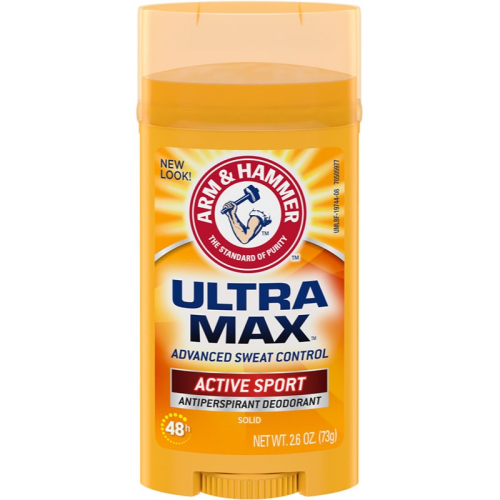 Arm & Hammer Ultra Max Deodorant, Active Sport, 2.6oz