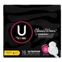 Kotex UBK Cleanwear With Comfort Flex Ultra Thin Pads With Wings