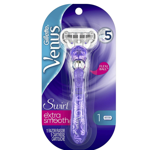 Gillette Venus Extra Smooth Swirl Women's Razor - 1 Handle + 1 Refill