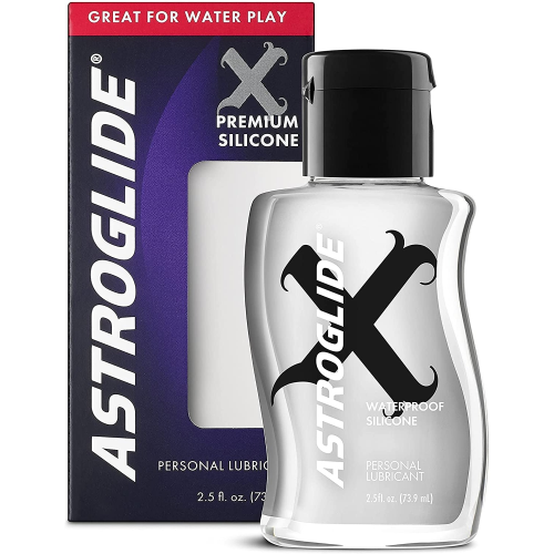 Astroglide X Silicone Based Lube (2.5 oz.) | Waterproof & Long-Lasting Premium Personal Lubricant