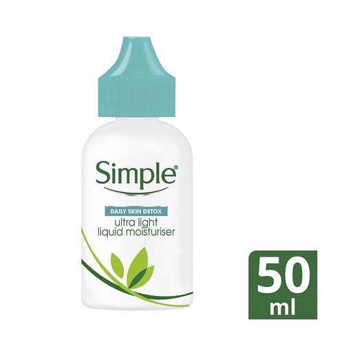 Simple Daily Skin Detox Ultra Light Liquid Moisturiser Sensitive 50ml