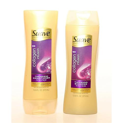 Suave Professionals Collagen Infusion Thickening Duo For Fine to Flat Hair 12.6 Fl. Ounce