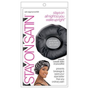 STAY ON SATIN HAIR BONNET - BLACK