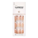 Kiss Medium Length Press-On Nails, So French, 30 Nails