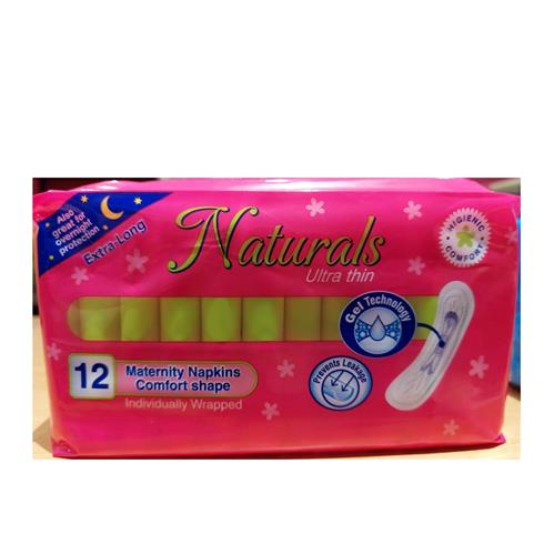 Naturals Ultra Thin Maternity Pads 12's