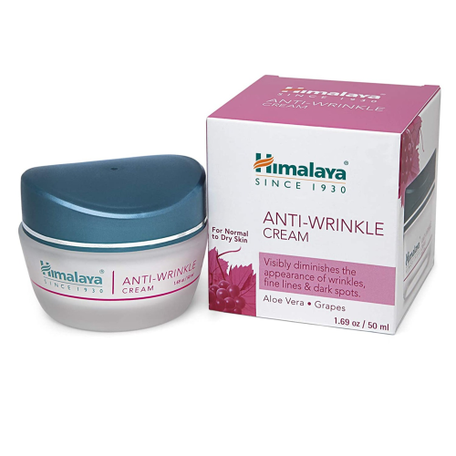 Himalaya Anti-Wrinkle Cream with Grapes and Aloe Vera,Reduces Wrinkles,Fine Lines and Age Spots,1.69 oz/50ml