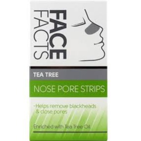 Face Facts Nose Pore Strips Blackhead Removal Tea Tree Cleansing Unclog Pores (6 TREATMENTS)