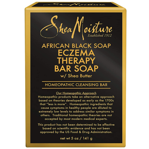 SHEA MOISTURE AFRICAN BLACK SOAP - ECZEMA AND PSORIASIS THERAPY 5OZ