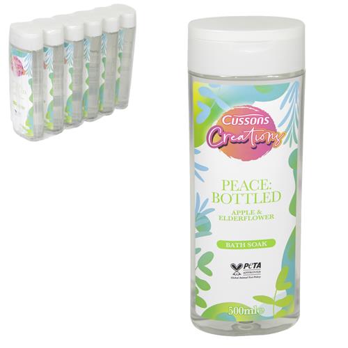 Cussons Creations Peace Bottles Apple & Elder-Flower 500ml