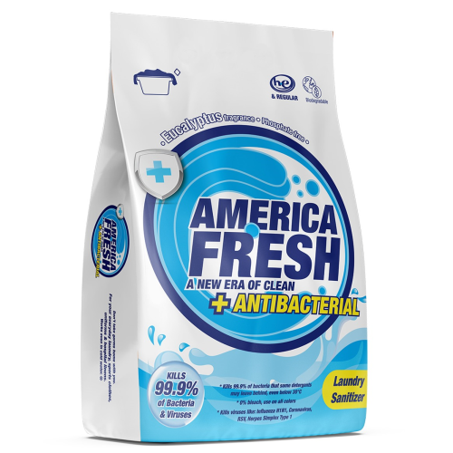 America Fresh Powdered Detergent 1kg - Eucalyptus