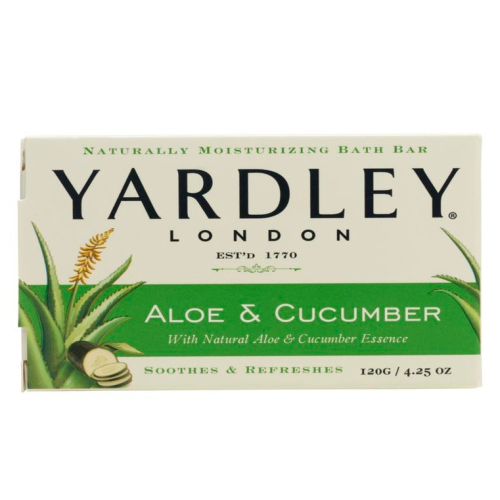 Yardley London Moisturizing Soap Bar Aloe & Cucumber - 4.25 Ounces x 2 Bars