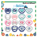 DR BROWN ADVANTAGE PACIFIER 2PK 0-6M