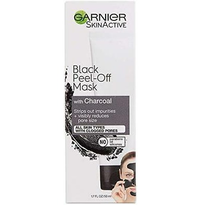 Garnier Black Charcoal Facial Peel Off Mask 1.7 fl oz