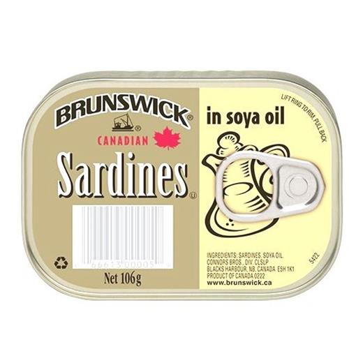 Brunswick Sardines In Soya Oil 3.75oz