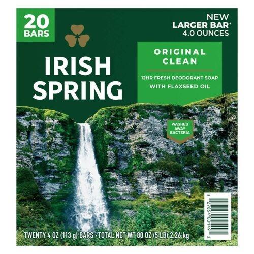 Irish Spring Original Clean Bar Soap, 4 Ounce