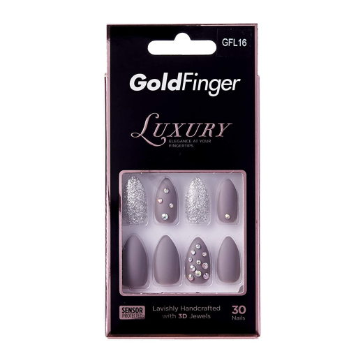 Kiss Goldfinger Luxury Nails With 3D Jewels