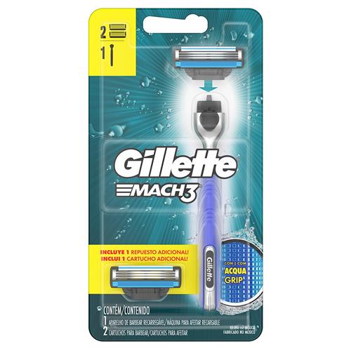 Gillette Mach3 Aqua-Grip Shaver + 2 Charges