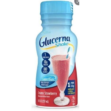 Glucerna Homemade Strawberry Shake 8 oz