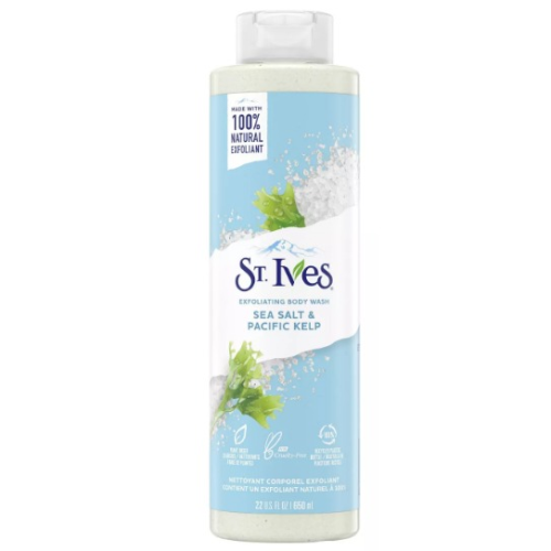 St. Ives Sea Salt & Pacific Kelp Plant-Based Natural Body Wash Soap - 22 fl oz