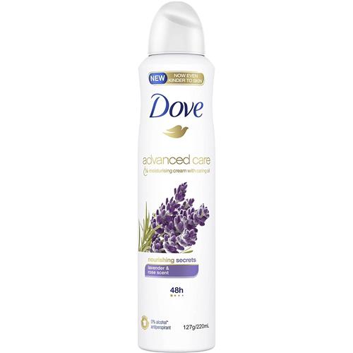 Dove Advanced Care 0% Alcohol Antiperspirant Spray 220ml