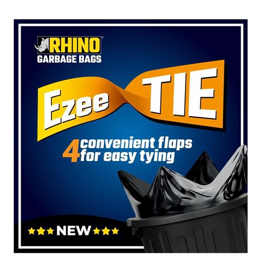 Rhino Ezee Tie Garbage Bags 20's Each