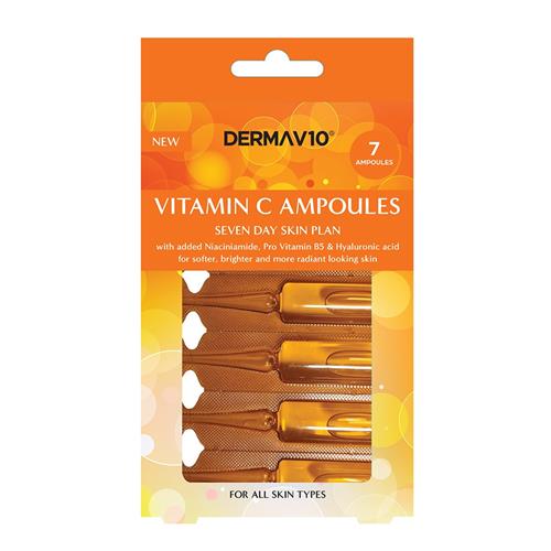 Derma V10 Vitamin C Ampoules Seven Days Skin Care Plan