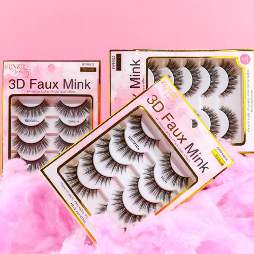 Kenzie Beauty 3D Faux Mink Lashes - 5 Pack