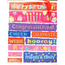 Happy Birthday Gift Bag, 13×10 Assorted Colors
