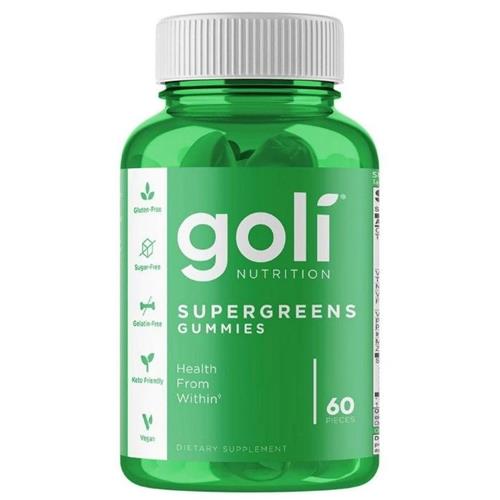 Goli Nutrition Supergreens Gummies - 60 Count