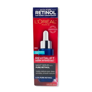 L'Oreal Paris Revitalift Derm Intensives Night Serum With Pure Retinol 1.0oz