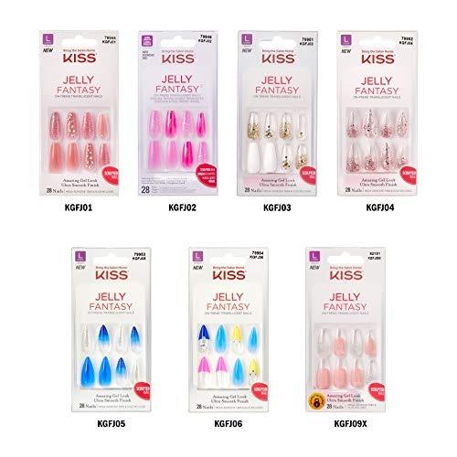 Kiss Jelly Fantasy Long Nails, 28 Nails Included