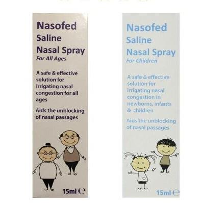 Nasofed Saline Nasal Spray For Congestion Relief 15ml