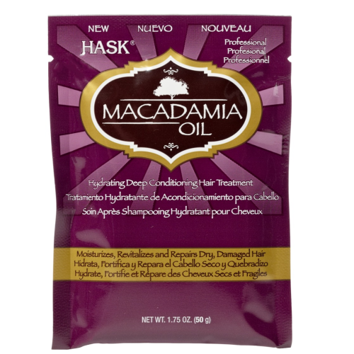 Hask Macadamia Oil Moisturizing Deep Conditioner Treatment Pack - 1.75oz