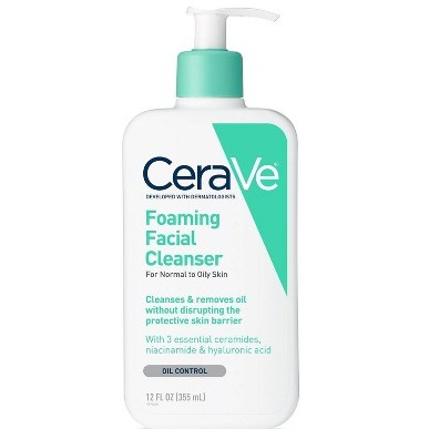 CeraVe Foaming Facial Cleanser for Normal to Oily Skin 12oz