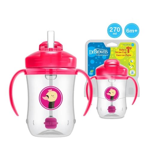 Dr. Brown's Milestones Baby First Straw Cup, 270 ml