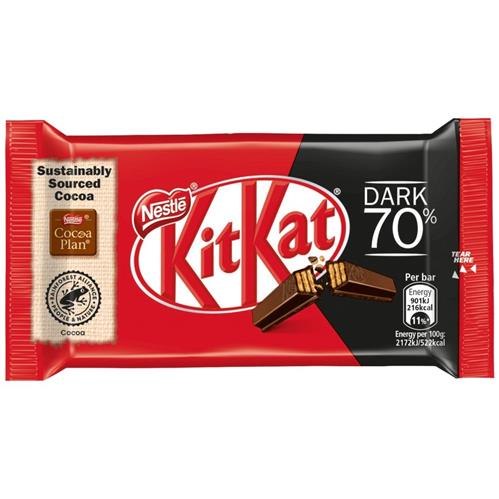 KitKat Wafer Fingers Milk Chocolate - Dark 70%