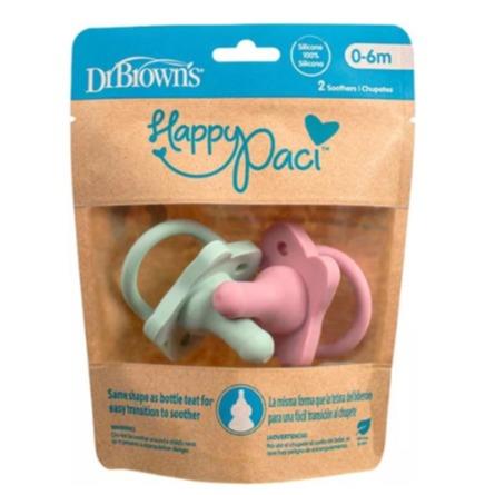 Dr Brown’s Happi Paci Silicone Pacifier Two Pack