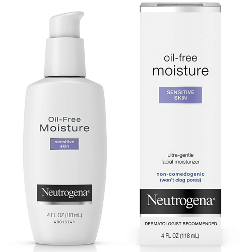 Neutrogena Oil-Free Facial Moisturizer, Sensitive Skin, 4 Fl Oz
