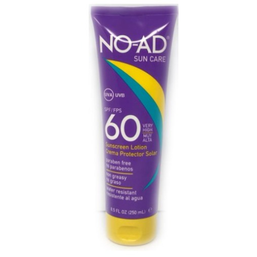 NO-AD Sunscreen Lotion SPF 60, 3 oz