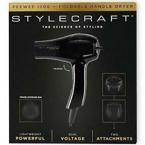 StyleCraft Professional Hair Dryer 2000 watts Black